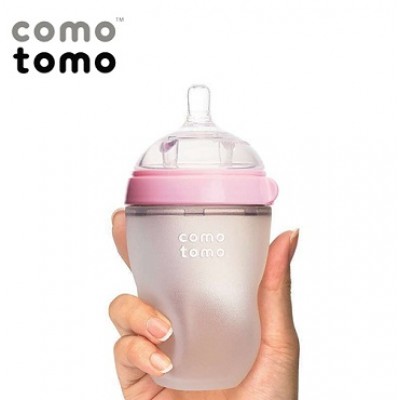 Bình sữa Silicone Comotomo 250ml – màu hồng